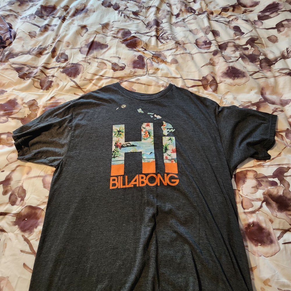 Billabong Hawaii Gray Graphic T-Shirt